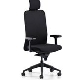 Bürotime Comfy Başlıklı Siyah Çalışma Koltuğu