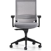 Bürotime Cozy Çalışma Koltuğu | 3D Kol | Plastik Ayak | Antrasit/Gri