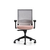 Bürotime Cozy Çalışma Koltuğu - 3D Kol - Plastik Ayak - Gri/somon