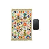 Bursa İpek Krem Dekoratif Küçük Halı Mousepad