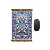 Bursa İpek Saks Dekoratif Küçük Halı Mousepad