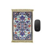 Bursa İpek Siyah Dekoratif Küçük Halı Mousepad