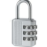Busstier Şifreli Mini Asma Kilit 5.5 cm Dayanıklı Çanta Valiz ve Dolap Kilidi Seyahat Için Güvenli Kullanım (1 Adet) - 0 - 2 Yaş - 001 - Beyaz