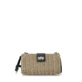 Butigo Çapraz Çanta Kadın SIYAH MULTI HASIR KUTU CPRZ