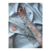 Butik Beyaz Dantel eldiven Kolluk
