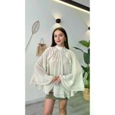 Butik Beyza Şifon Panço Tarz Bluz