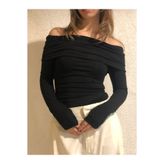 Butik Omzu Düşük Bluz