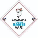 Butik Plaka Butikplaka Dikkat Arabada Bebek Var/ikaz Levhası/ Yavru Hamsi
