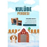 Buycobox Köpek Kulübesi Kapı Perdesi Large seffaf