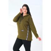 Büyük Beden Kapüşonlu Sweatshirt
