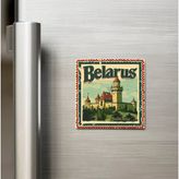 Buzdolap Magneti - Belarus Belarus - Posta Pulu Temalı Ülke - 9X9 Cm