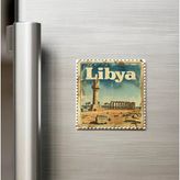 Buzdolap Magneti - Libya Libya - Posta Pulu Temalı Ülke - 9X9 Cm