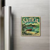 Buzdolap Magneti - Samoa Samoa - Posta Pulu Temalı Ülke - 9X9 Cm
