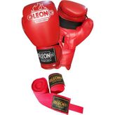 By Leon 1982 Leon Blade Training Kırmızı Boks Kickboks ve Muay Thai Eldiveni