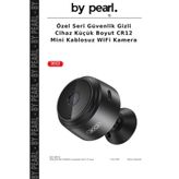 By Pearl Özel Seri Güvenlik Gizli Cihaz Küçük Boyut CR12 Mini Kablosuz WiFi Kamera