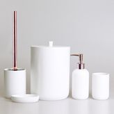 By Selim Elegance Beyaz 5 Parça Polyester Banyo Seti