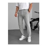 BYBASICMAN Gri Slim Fit Kumaş Pantolon KE-