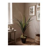 BYSHOME Yapay Yuka Ağacı Saksılı Yapay Bitki Masa Üstü Salon Balkon Dekoru 70 Cm