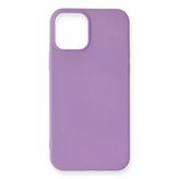 Bzs- İphone 12 Mini Kılıf First Silikon - Lila