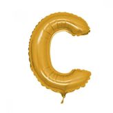 C Harfi Folyo Balon Altın 100 Cm