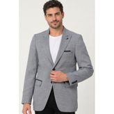 C8058 DEWBERRY ERKEK CEKET-DÜZ GRİ