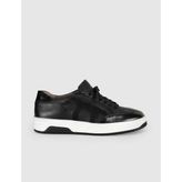 Cabani Premium Deri Siyah Erkek Sneaker