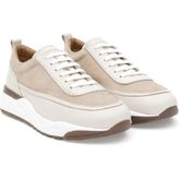 Cacharel Beige Thermo Sole %100 Leather Sneakers - Bej