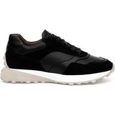 Cacharel Black Eva Sole %100 Leather Sneakers - Siyah