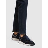 Cacharel Navy %100 Leather Sneakers - Lacivert
