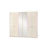 CaddeYıldız Astor 6 Kapılı Gardrop Krem
