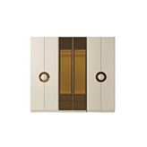 CaddeYıldız Lisboa Gardrop - 6 Kapılı Krem