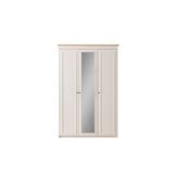 CaddeYıldız Pars Gardrop - 3 Kapılı Ekru