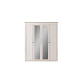 CaddeYıldız Pars Gardrop - 4 Kapılı Ekru