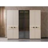 Caddeyıldız Senna 6 Kapılı Gardrop - Bej