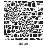 Cadence GCS-003 45x45 Grunge Duvar Stencil