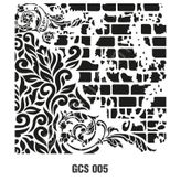 Cadence GCS-005 Grunge 45x45 cm Stencil Şablon