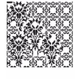 Cadence GCS-009 45x45 Grunge Duvar Stencil