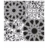 Cadence GCS-011 45x45 Grunge Duvar Stencil