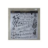 Cadence GCS-013 Grunge 45x45 cm Stencil Şablon