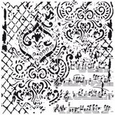 Cadence GCS-014 Grunge 45x45 cm Stencil Şablon