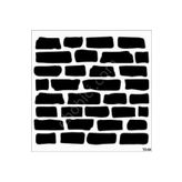 Cadence Hd181 Tuğla Duvar Stencil Td04 - Şeffaf Tek Ebat