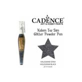 Cadence Hologram Siyah Toz Sim Boya Kalem