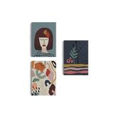 Çağdaş, Modern, Soyut Pastel 3 lü Duvar Tabblo Seti-AH-8