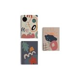Çağdaş, Modern, Soyut Pastel 3 lü Duvar Tabblo Seti-AI-9