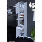 Çağıl 45 cm Çok Amaçlı Organizer Dolap - Mutfak Kiler Banyo Antre Hobi Dolabı Beyaz 45x226x32 cm