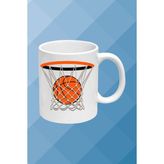 Caisya Model 4 Basketboll Temalı Basket Sever Beyaz Kupa Bardak