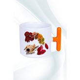Caisya Romantik Sonbahar Baskılı T 08 Saplı Kupa