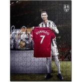 Cakapuzzle Cristiano Ronaldo Forma Kupa Gösteriyor Mdf 120 Parça Puzzle