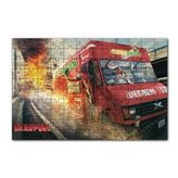 Cakapuzzle Marvel Deadpool ve Kırmızı Minibüs 120 Parça Ahşap Puzzle