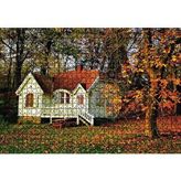 Cakapuzzle Sonbaharda Beyaz Ev 120 Parça Ahşap Puzzle